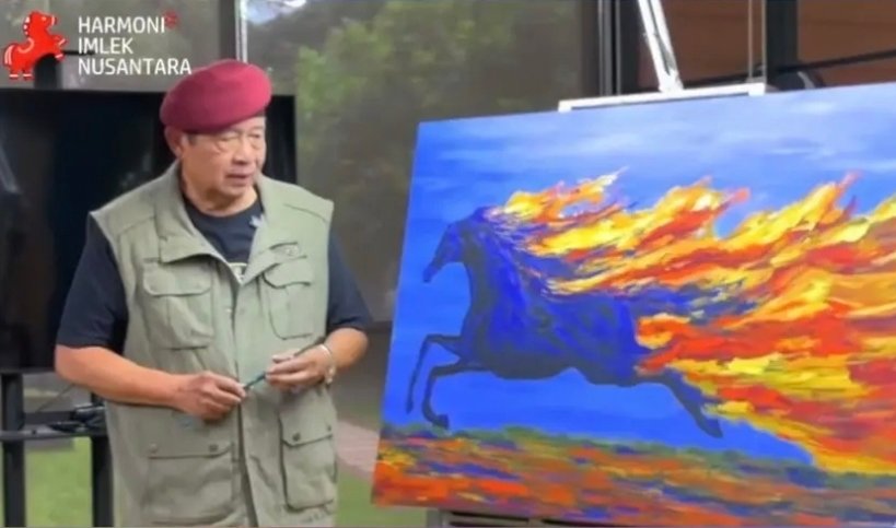 Raja Batu Bara Low Tuck Kwong Beli Lukisan “Kuda Api” Karya SBY Rp6,5 Miliar di Lelang Imlek Demokrat