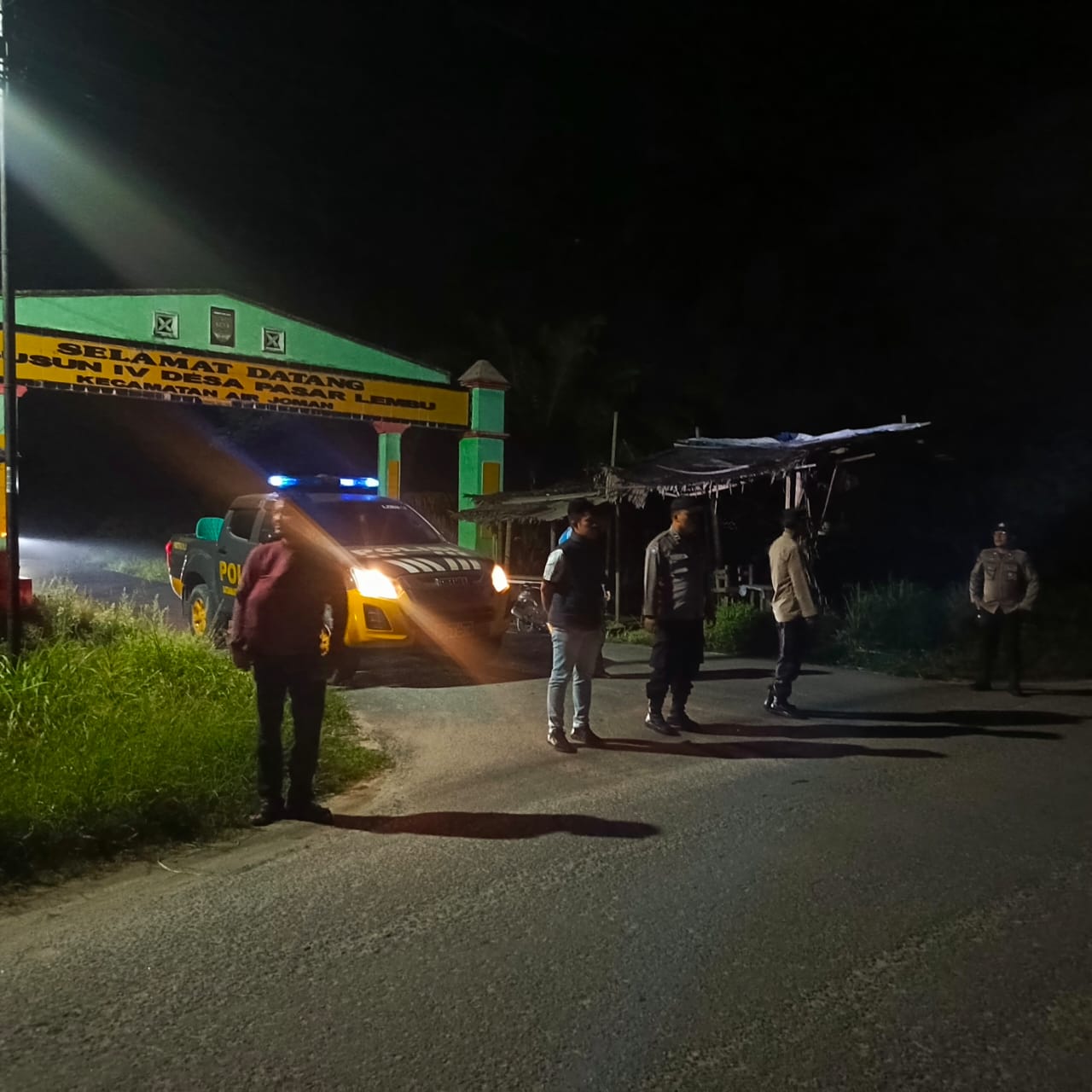 Polsek Air Joman Gelar Patroli Skala Besar, Antisipasi Gangguan Kamtibmas