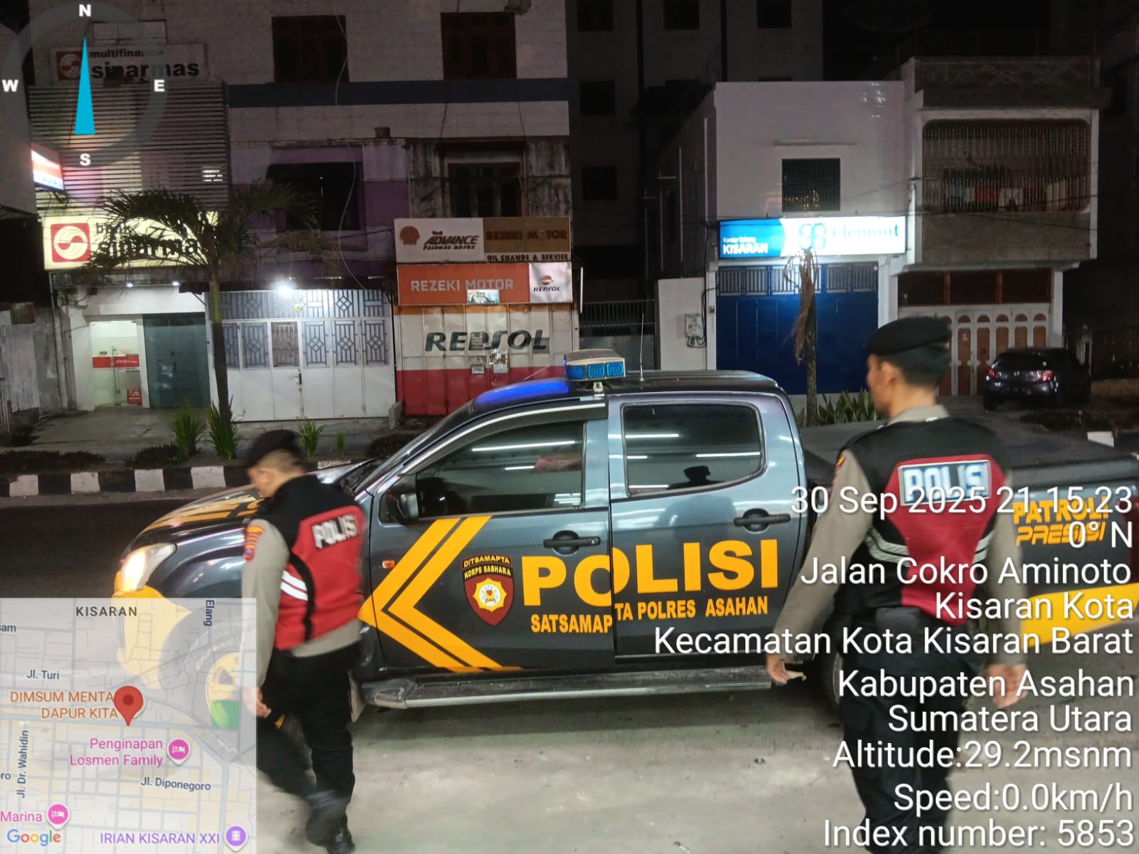 SAT SAMAPTA POLRES ASAHAN GIATKAN PATROLI R4, CEGAH GANGGUAN KAMTIBMAS DI KISARAN